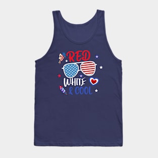 Red white & cool Tank Top